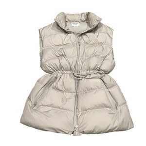 Athleta Cascade Cream Puffer Vest